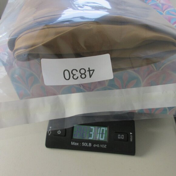 Aday Turn It Up Pants Women L Brown High Rise Trouser Ankle Pleated Casual 310 - Picture 12 of 12